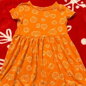 Cat & Jack Orange Pumpkin Dress
